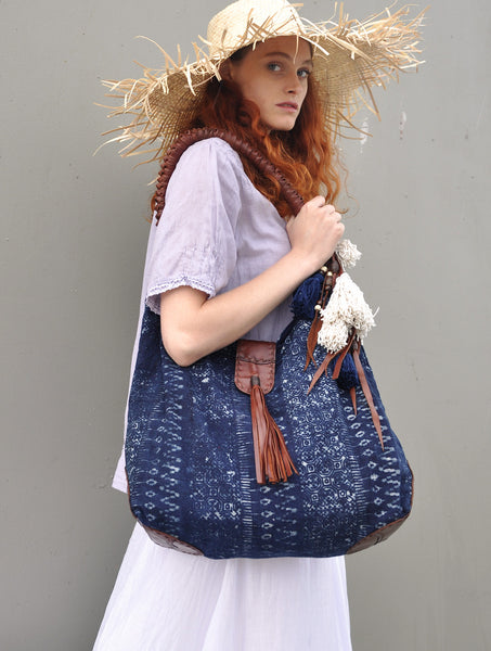 Yaidye Indigo Batik Bag