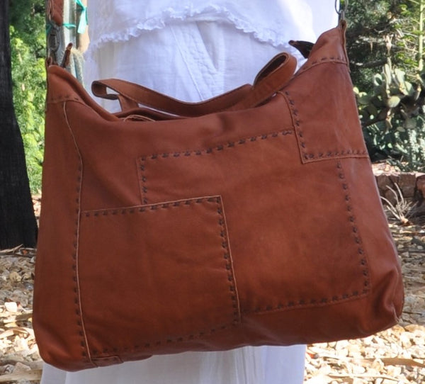 Yasina Recycled Leather Work Bag