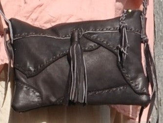 Yen Recycled Leather Patch Cross-Body Bag